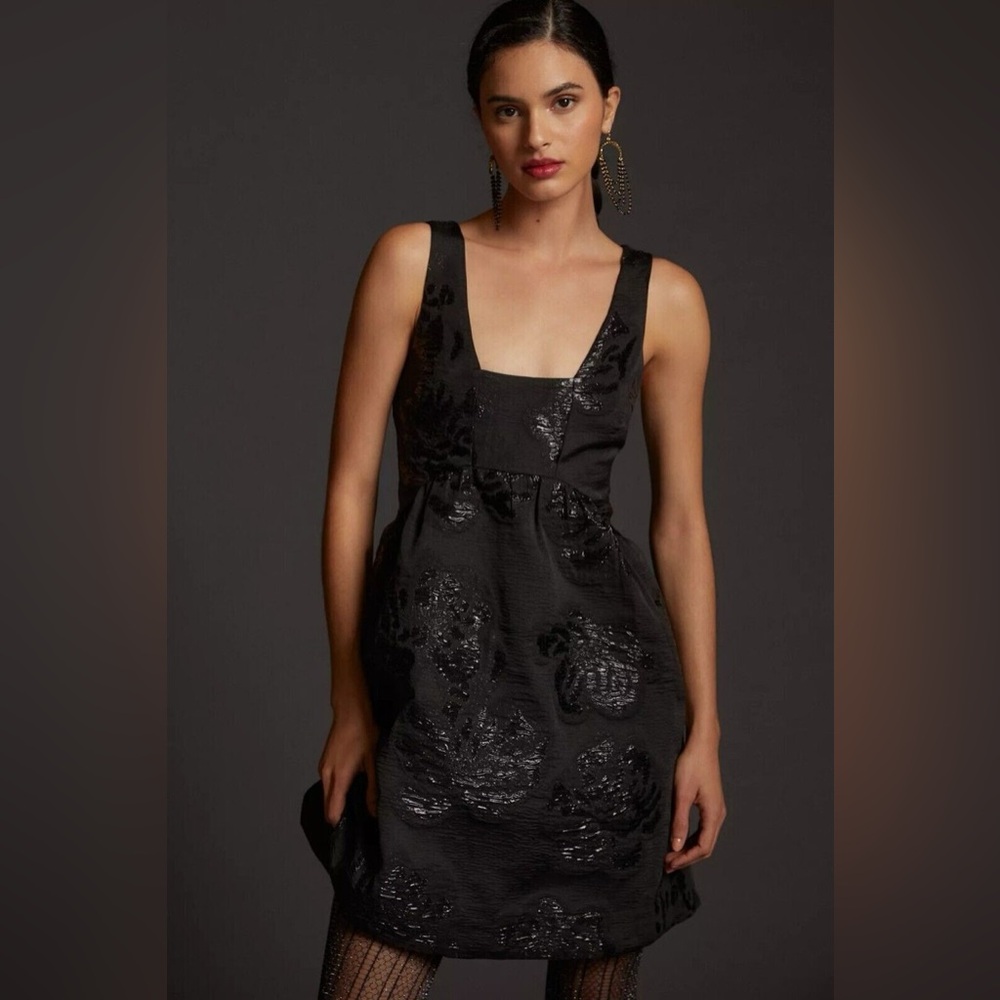 Anthropologie Maeve Jacquard Mini Dress